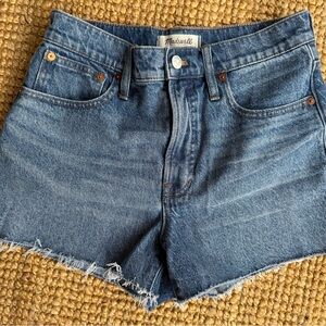 Madewell Classic Blue “the perfect Jean Short”